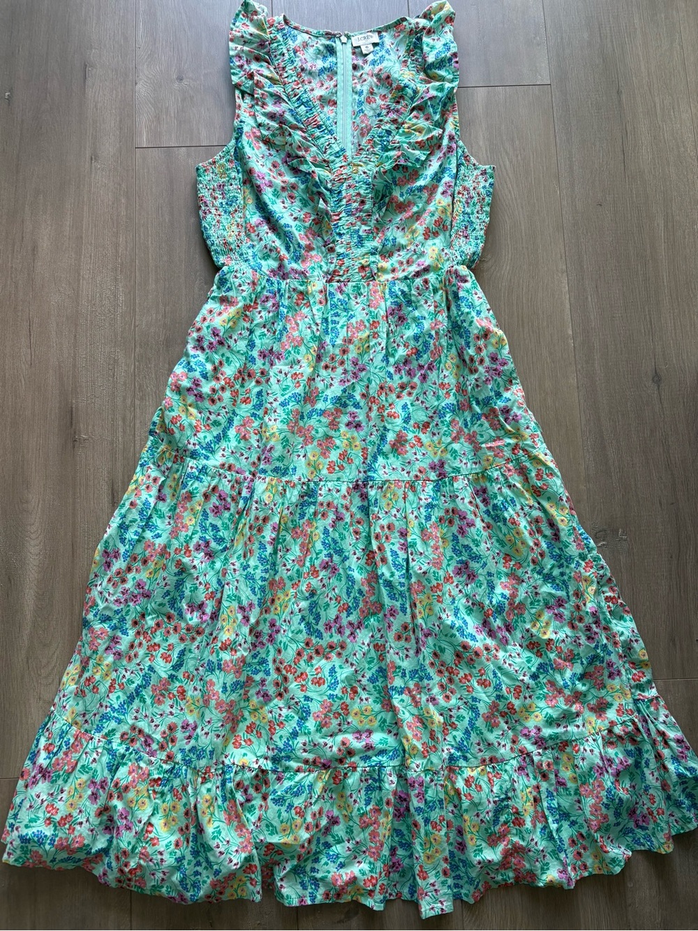 J.Crew cotton summer dress flower print